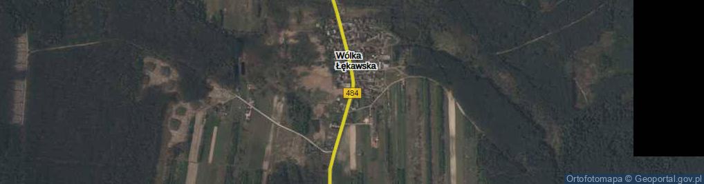 Zdjęcie satelitarne Wólka Łękawska ul.